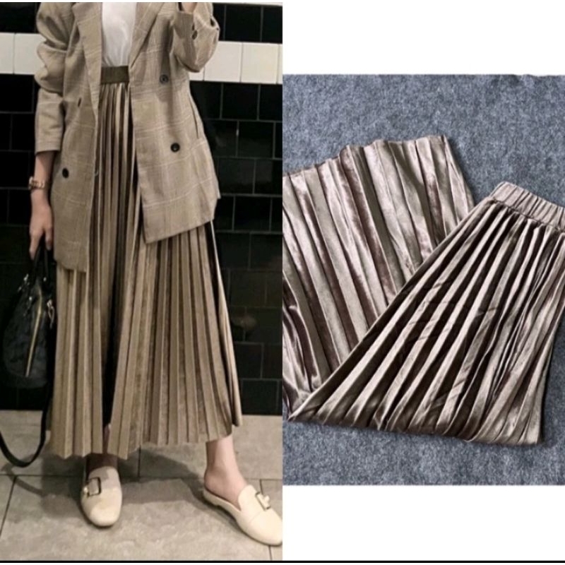 rok plisket beludru import