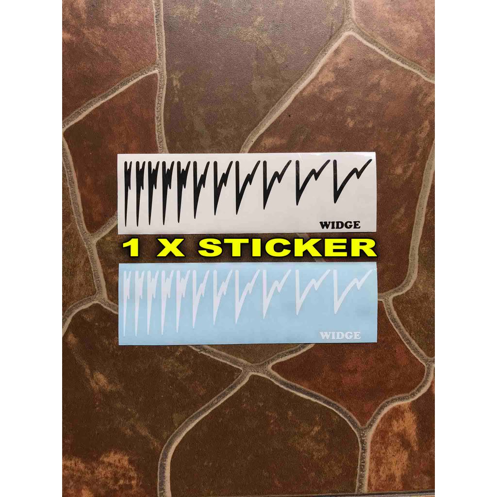 Widge Sharktooth Sticker Inlay Gitar Fretboard Elektrik akustik klasik nylon Fingerboard Decal Ibane