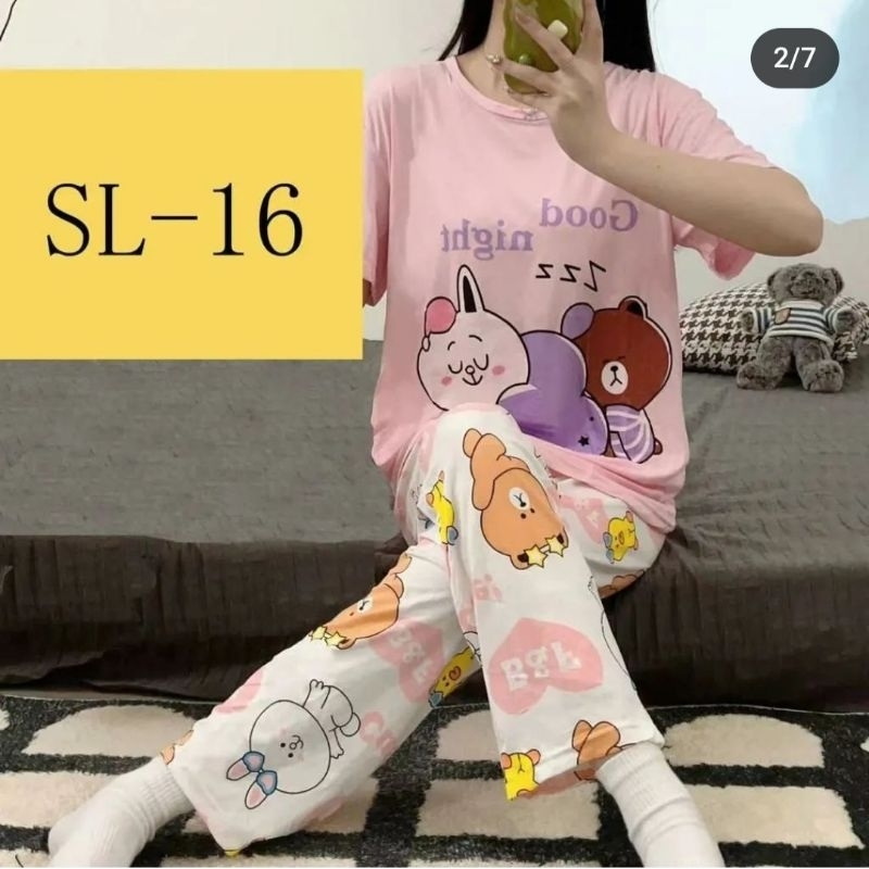 PIYAMA IMPORT CP RABBIT BEAR PINK