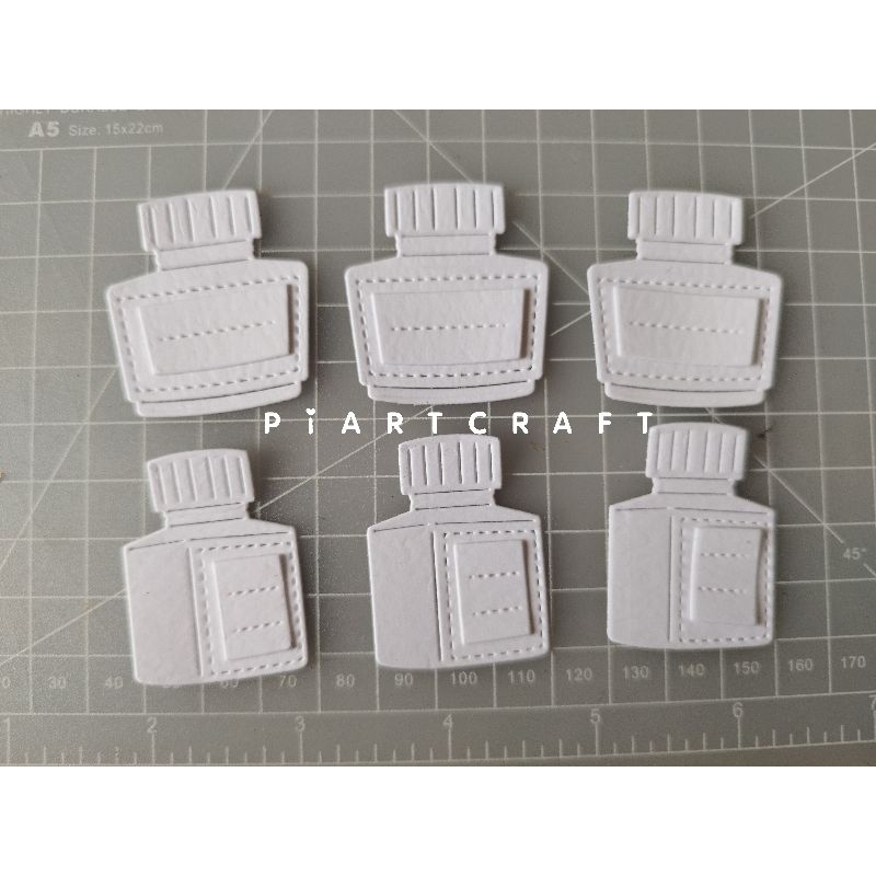 

Bottle Ink (1) (isi 6 pcs)- Dies cut / cut dies DIY scrapbook / vintage journal / album / diary