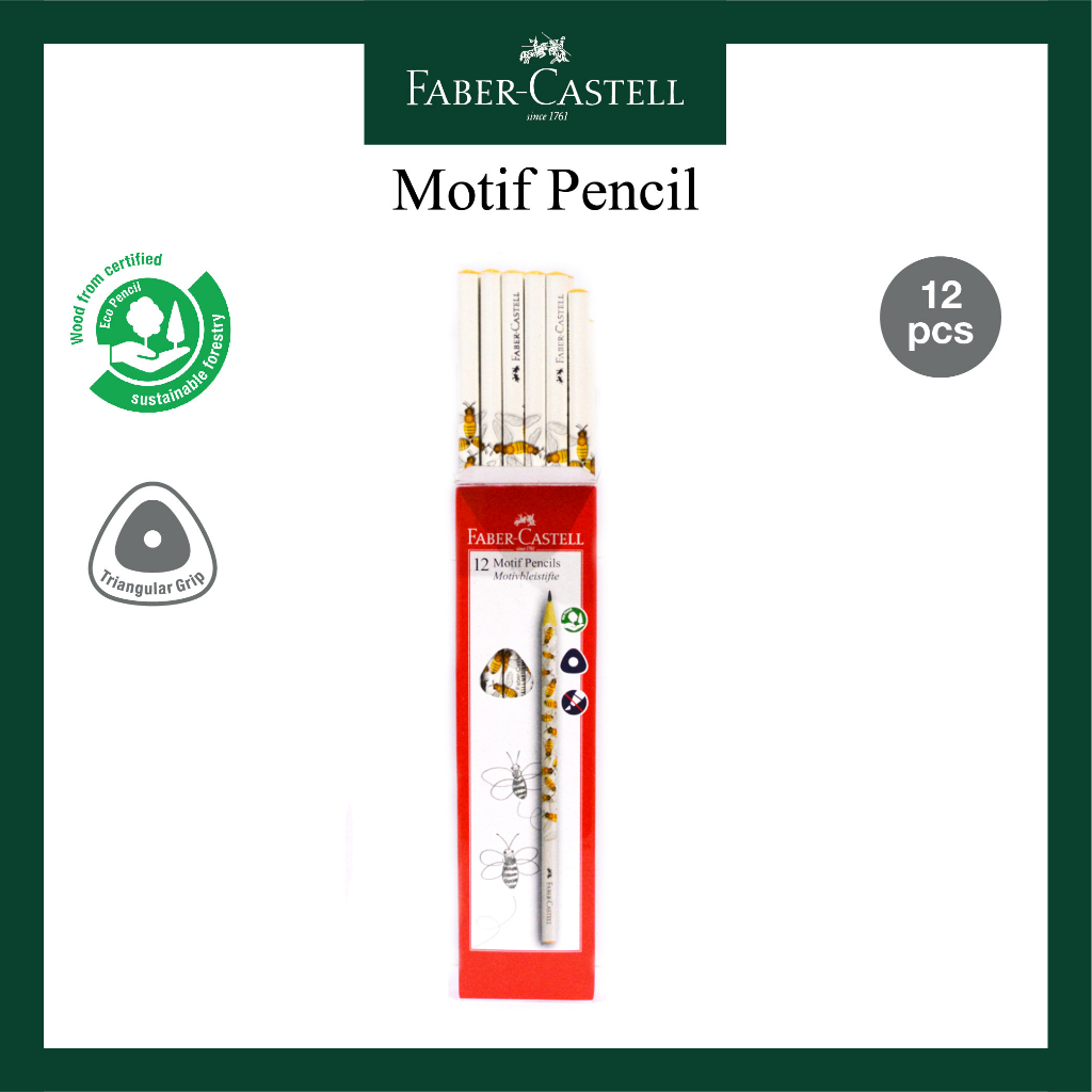 

Pensil 2B Motif Bee Faber Castell Pencil Original Per Box