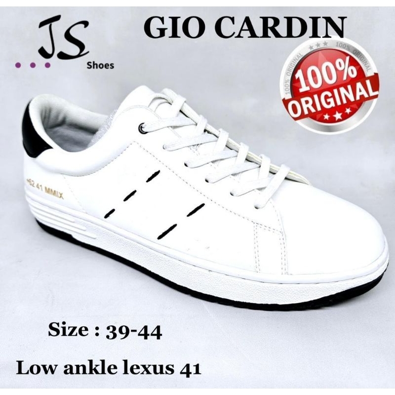GIO CARDIN LOW ANKLE LAXUS 41 - SEPATU SNEAKERS TALI PRIA DEWASA MERK GIO CARDIN ORIGINAL