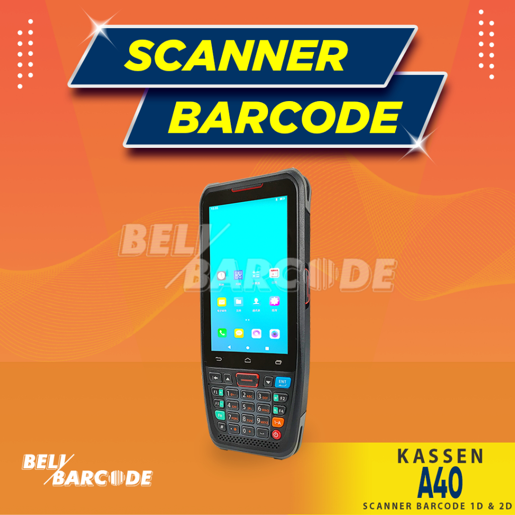 Kassen A40 Mobile Barcode Scanner Android PDA Portable Wifi A-40 NFC