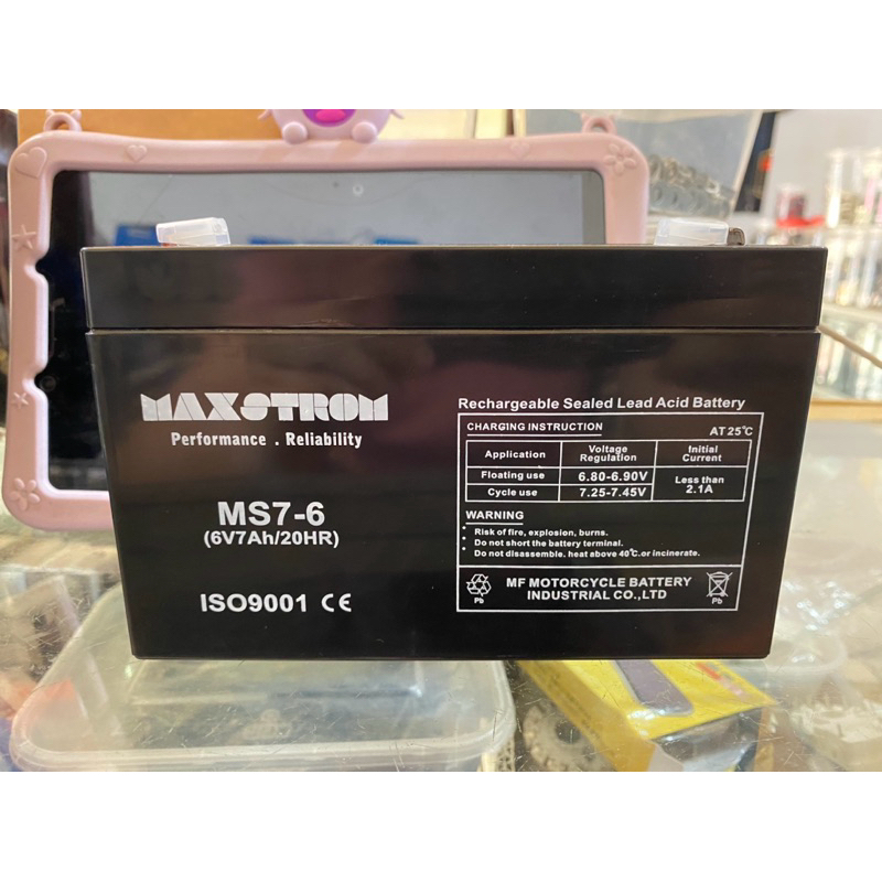 Aki 6v 7ah @20hr Maxstrom