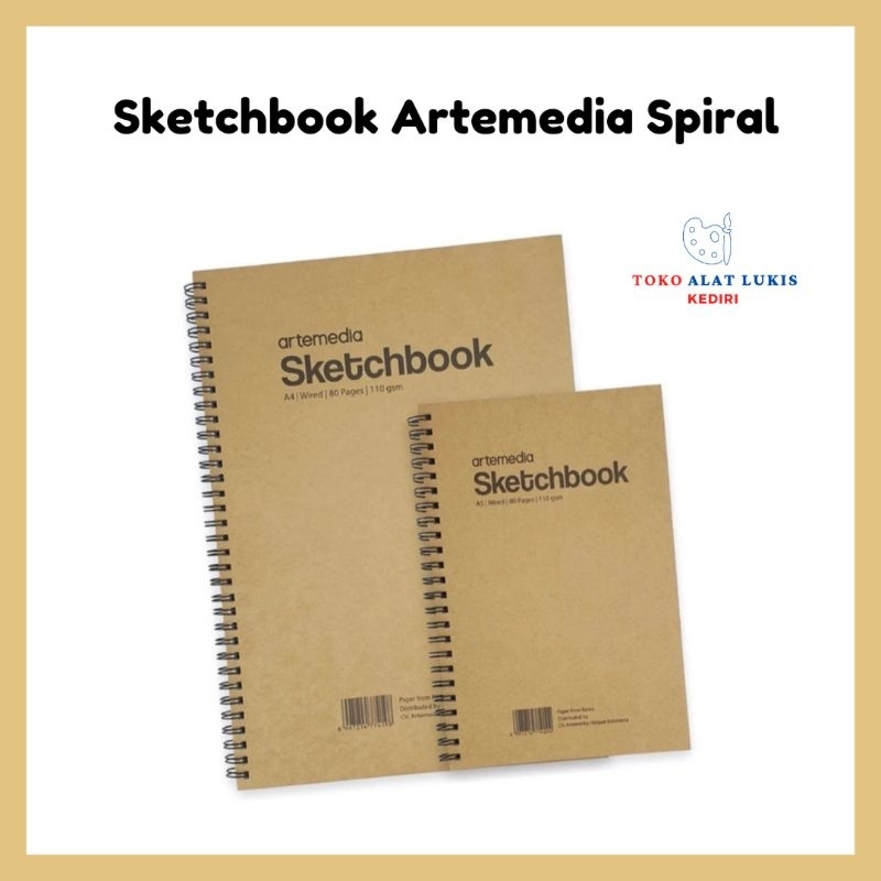 

Buku Sketsa Artemedia Sketchbook Wired A5 A4 Craft Cover Jilid Spiral