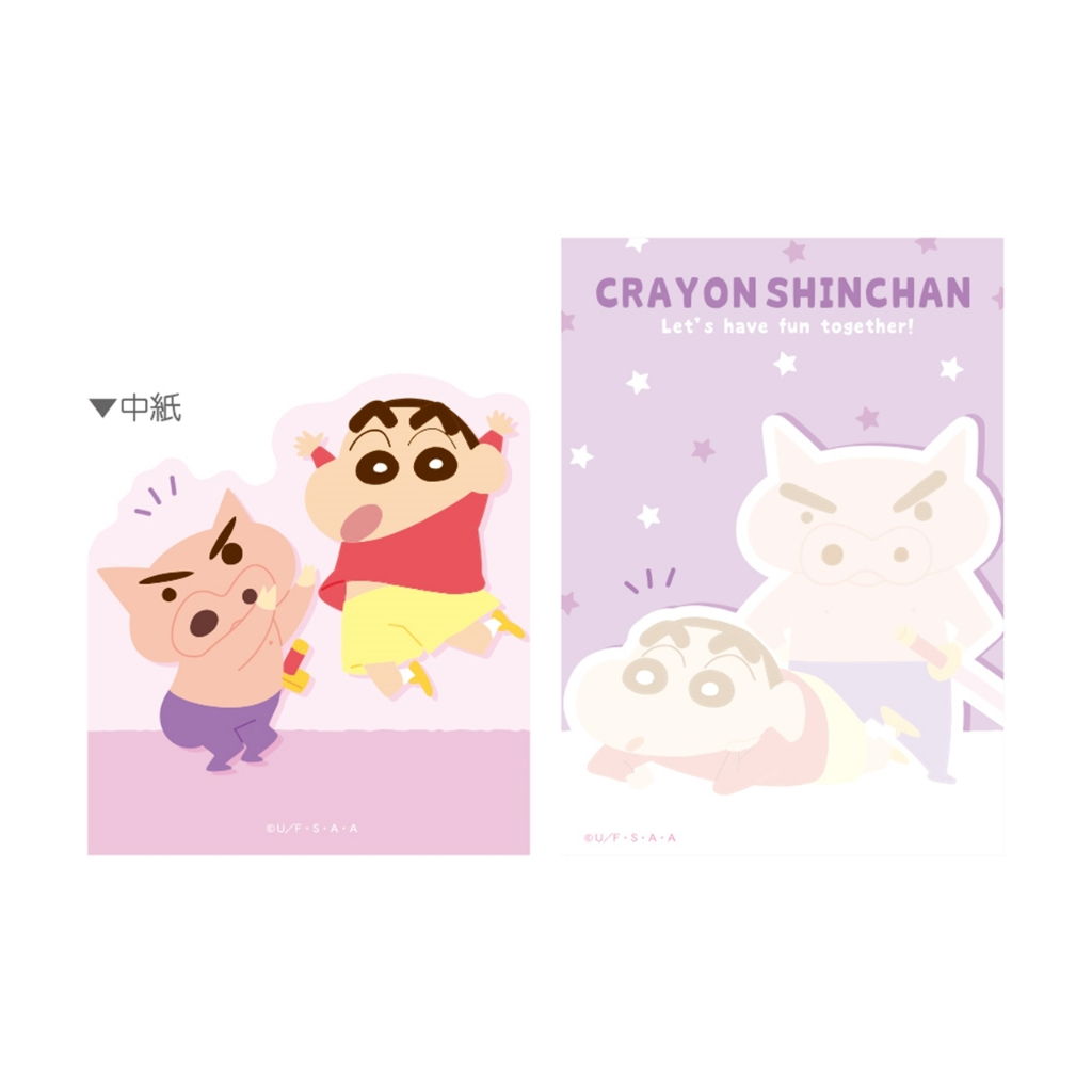 

Ay00! Mini Memo Pad Die Cut Crayon ShinChan Buriburi Zaemon Shin-Chan Limited Edition