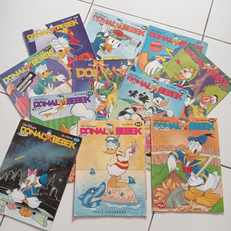 MAJALAH DONAL BEBEK TAHUN 2000 (harga yg tertera adalah harga satuan)
