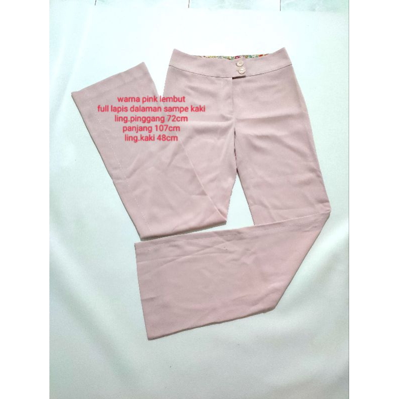 Celana panjang keper wanita celana kantor celana jalan