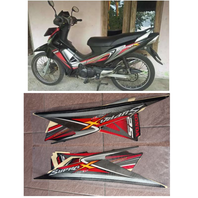Sticker striping supra x 125 std 2009 / Stiker supra x 125 d 2009