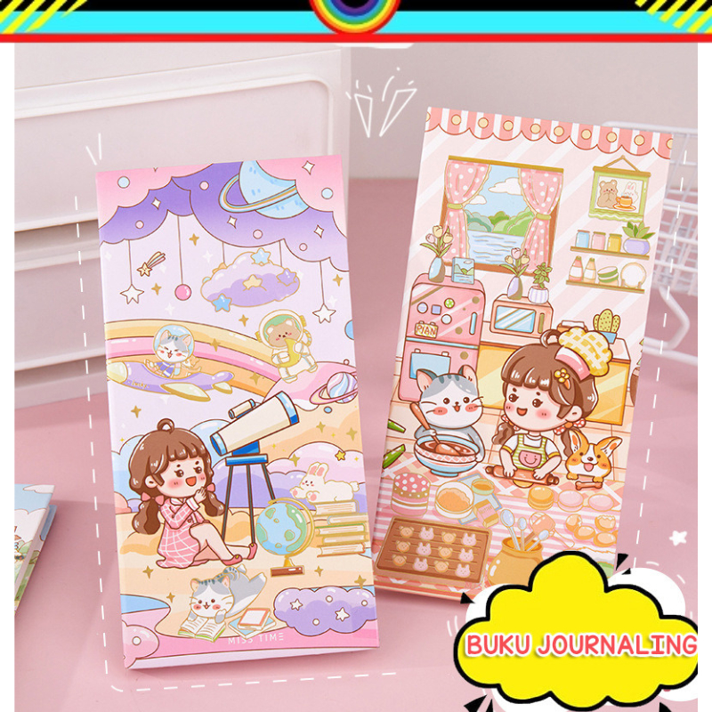 

BUKU DIARY JOURNALING HARD COVER LEBAR ISI 60 LEMBAR MOTIF MISS TIME SERIES PEREMPUAN KARTUN FULL KOTAK KOTAK GRID | @banyak