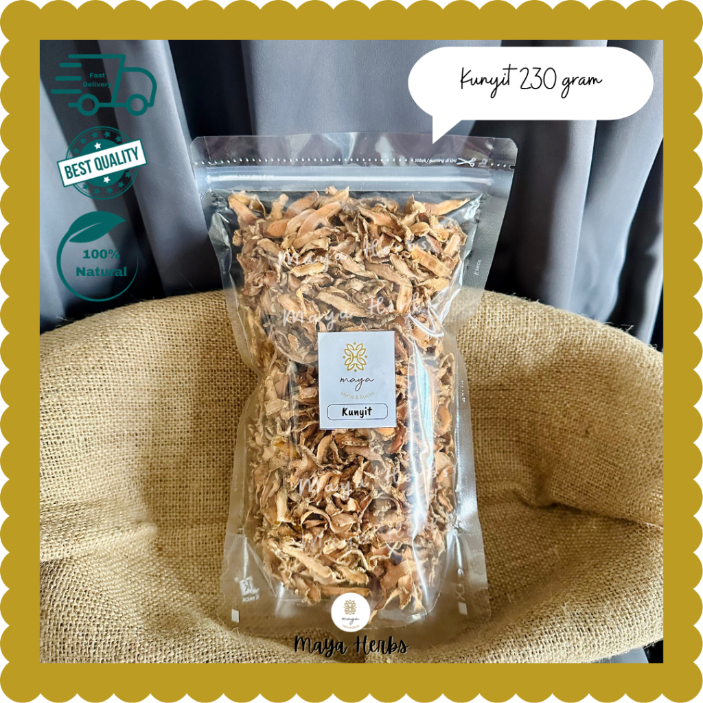 

Kunyit Kering 230 gram ( Koneng / Kunir Curcuma Longa )