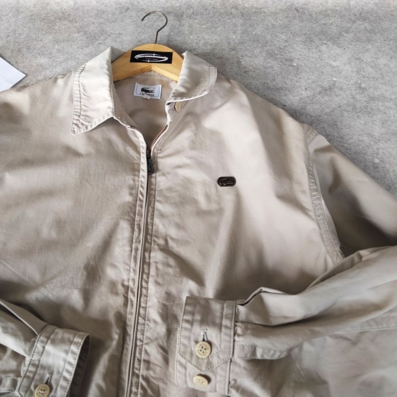 Jaket Casual Lacoste Canvas - Harrington Lacoste - Work Jaket