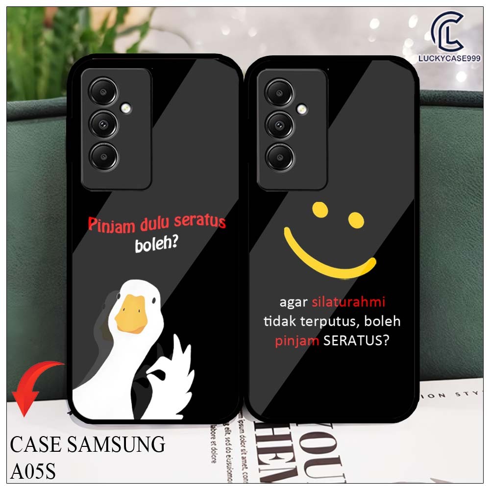 Softcase Samsung A05S A05 Terbaru (LS839) Casing Kaca Kilau Motif Kata-kata Pic HD Case Samsung All 