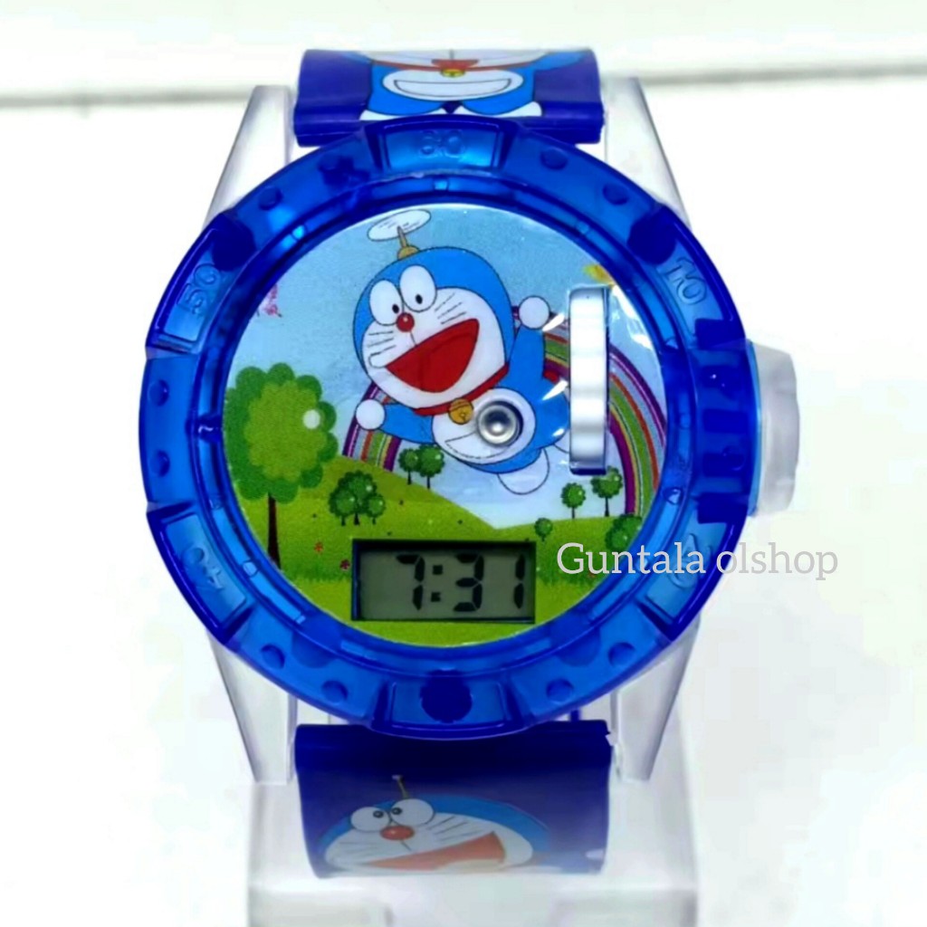 Jam Anak Karakter Doraemon,Jam Tangan Anak Proyektor,Jam Digital Anak,Jam Anak Murah,Jam Karakter