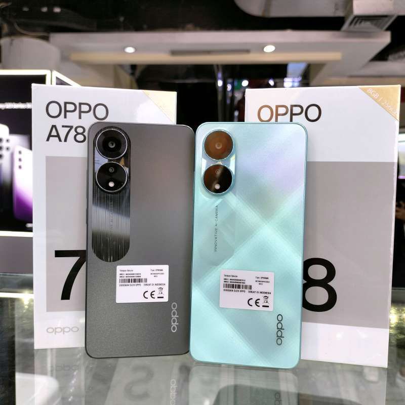 HP OPPO A78 4G RAM 8/256GB NFC GARANSI RESMI