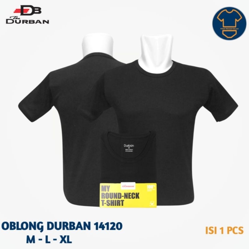 Kaos dalam Pria DURBAN O-NECK HITAM 14120 isi 1