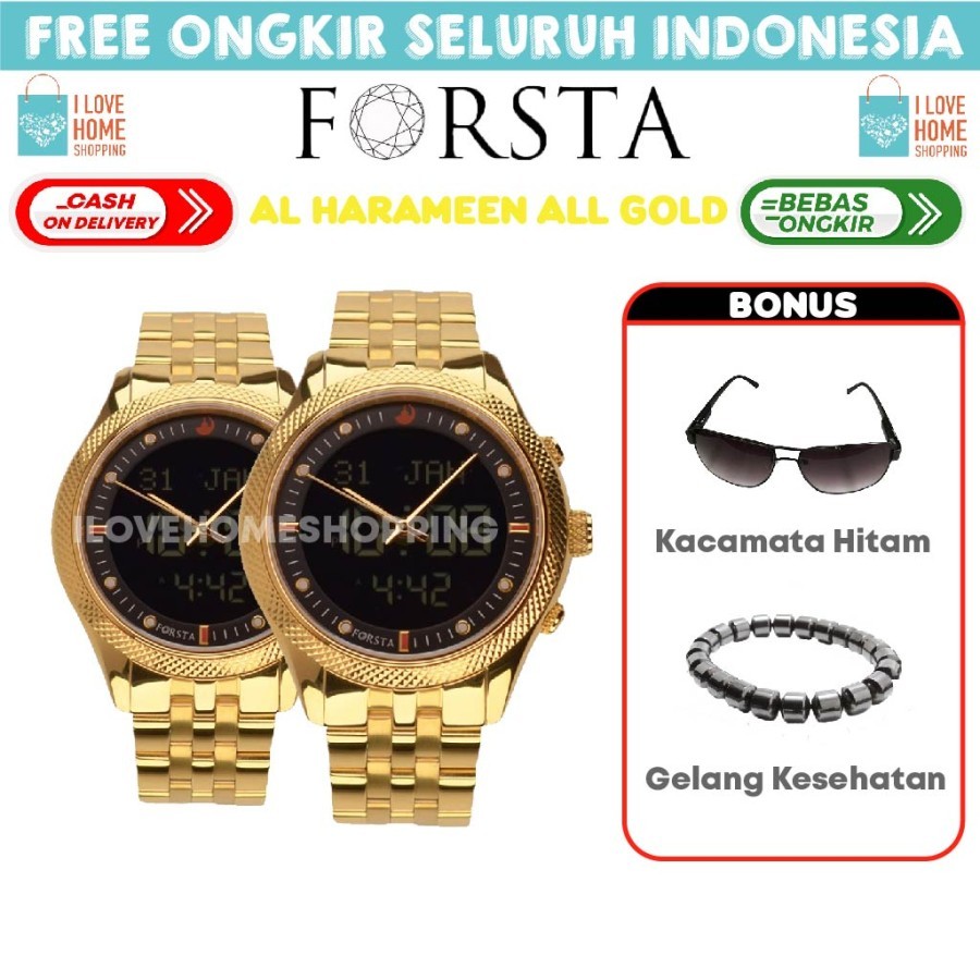 Jam Muslim Forsta Al Harameen Deluxe All Gold