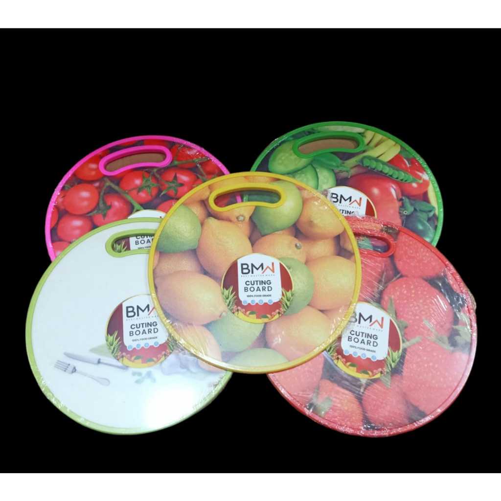 TALENAN PLASTIK BULAT MOTIF BUAH (BMW)