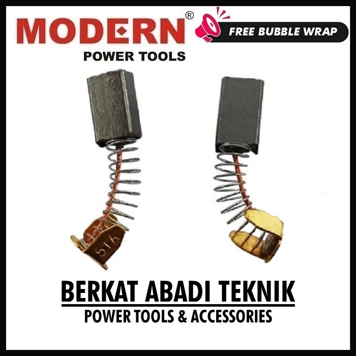 MODERN Carbon Brush CB 51 Kul Spul Sepul Arang Brostel Bostel Mesin Planer Planner Serut Kayu Ketam 