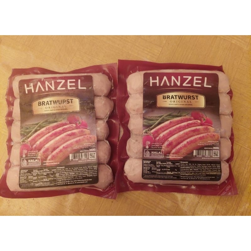 

Hanzel Bratwurst Original 360gr Sosis Bratwurst Original