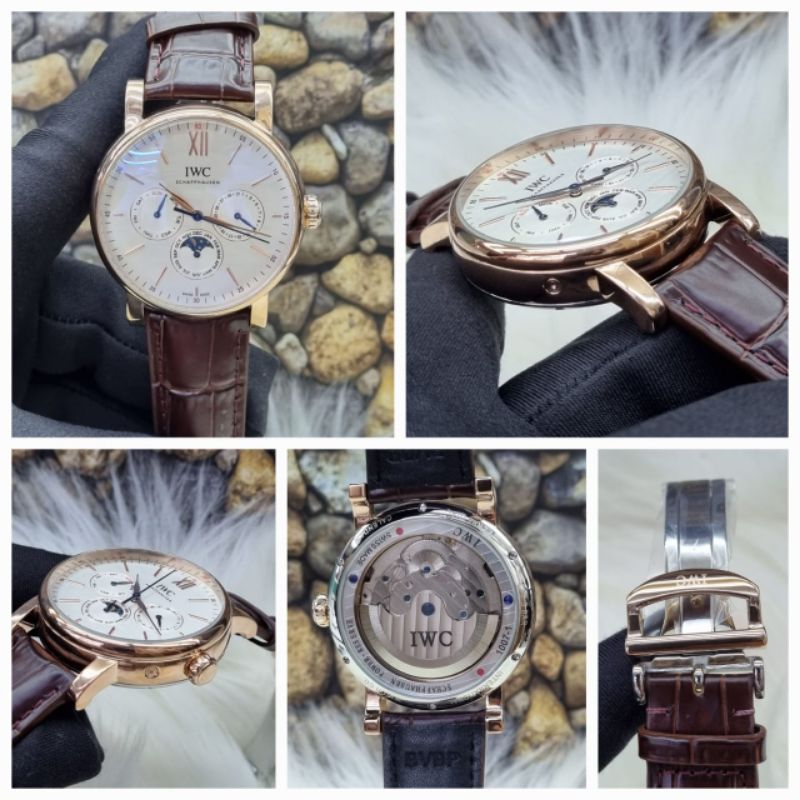 Jam tangan pria Automatic Iw. c moonphase