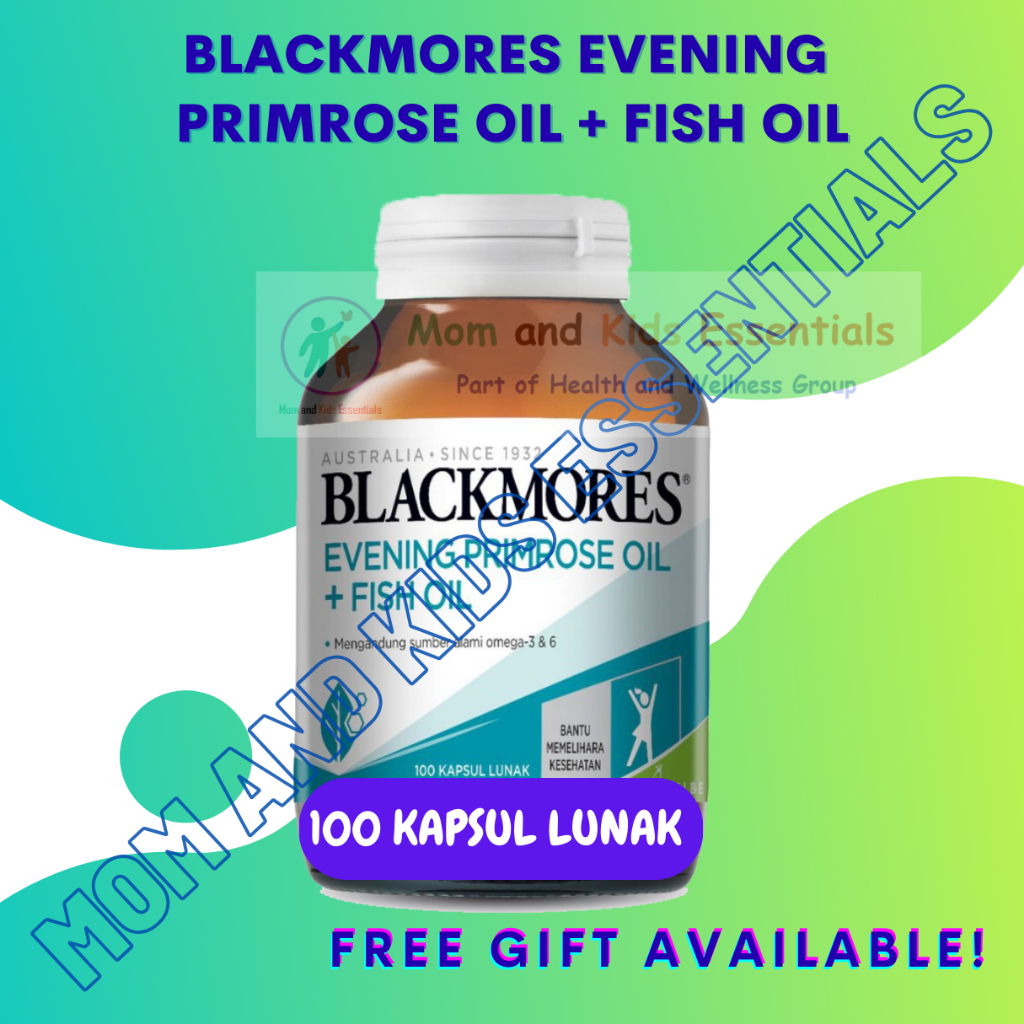 BLACKMORES EVENING PRIMROSE OIL + FISH OIL 100 KAPSUL OMEGA 3