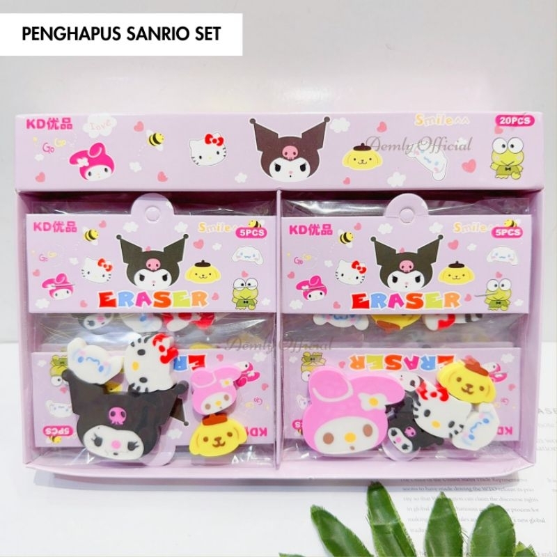 

PENGHAPUS ERASER SANRIO SET isi 5 pcs