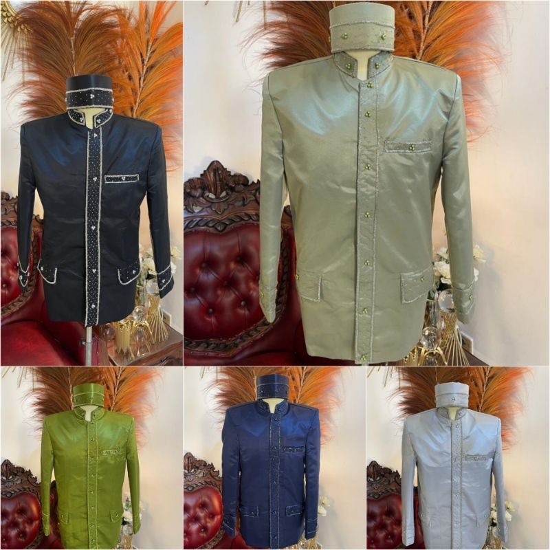 beskap bapak besan payet_baju bapak besan pengantin