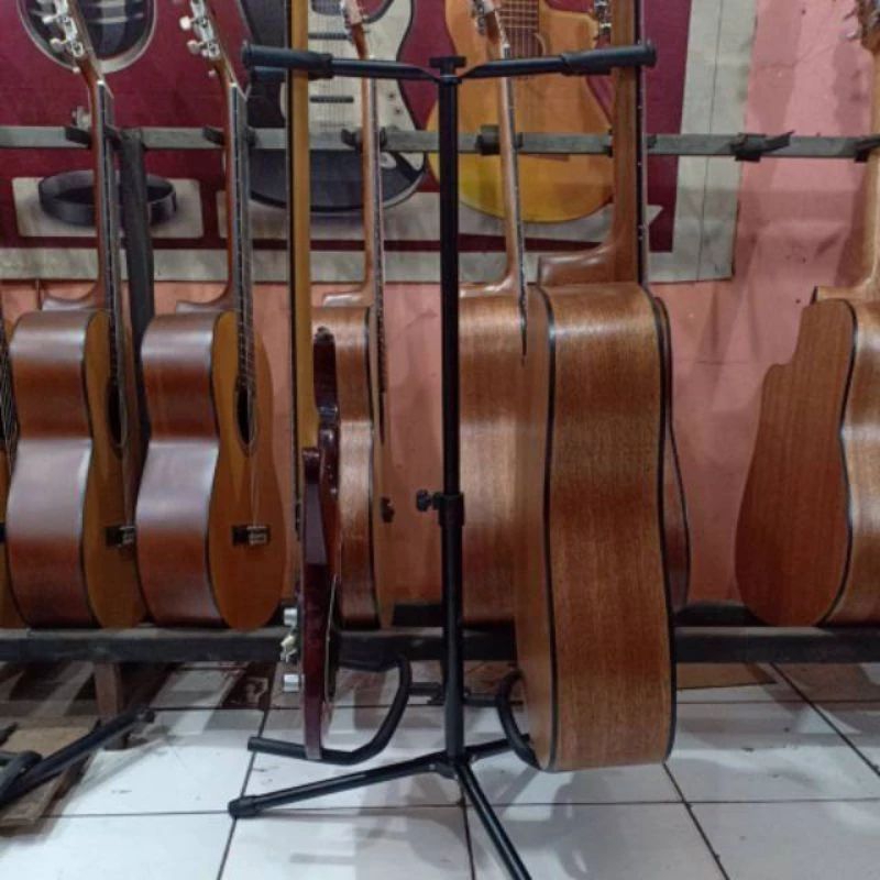 stand gitar gitar dan Bass stand gitar double stand gitar isi 2
