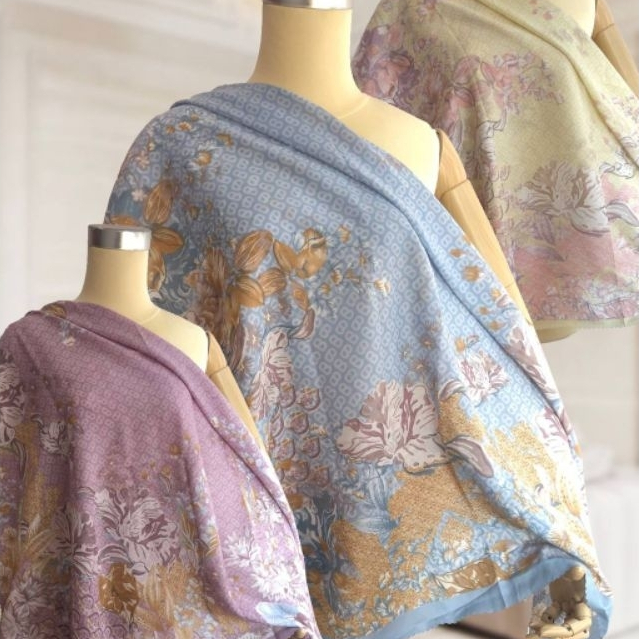 HanaVeil Hijab Voal Paris Premium Motif Abiya