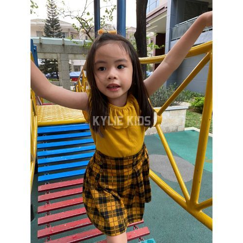 Setelan Anak Perempuan Rok Kancing Bahan Rajut Voxy Kylie Kids SR07