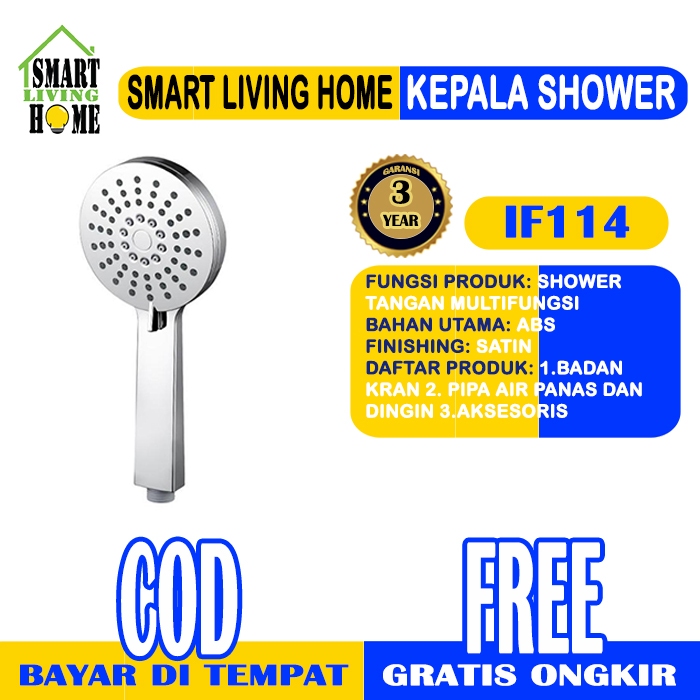 [BISA COD]FRAP IF114 Kepala Shower Mandi Hand Shower Head 3 water outlet mode