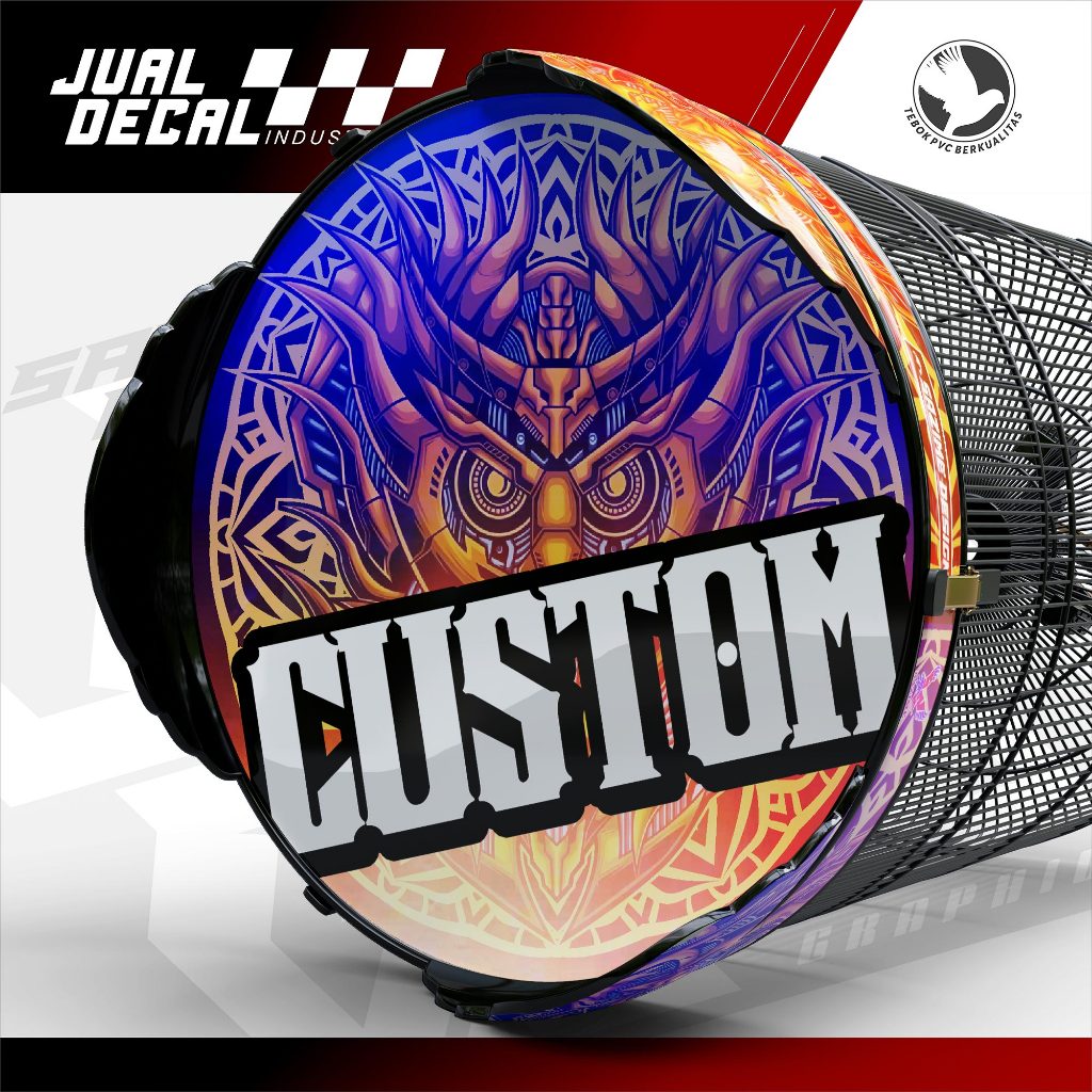 Stiker Sangkar MURAI HOLOGRAM KACER ANIS Custom Decal Tebok Kandang Burung Variasi No 1 2 3