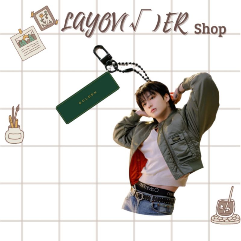 keychain Jungkook  Golden Terbaru Termurah (PO)