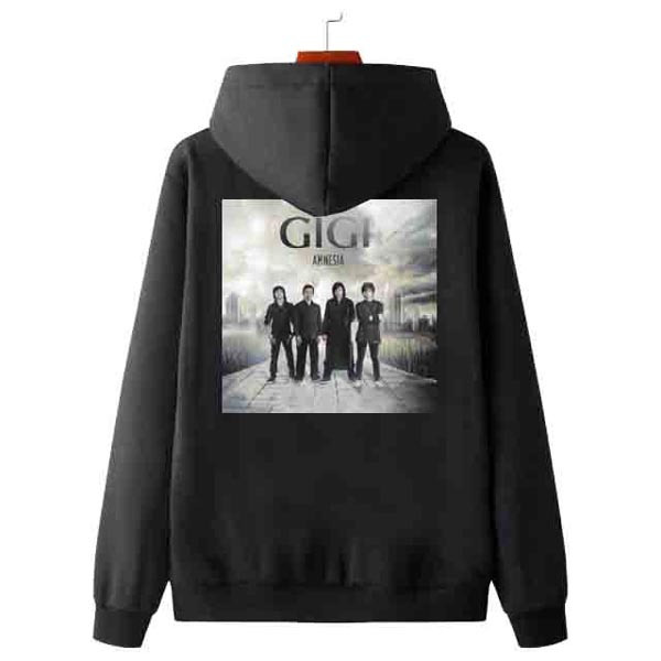 New Jaket Hoodie Gigi Band Amnesia Hoodie Bahan Cotton Fleece