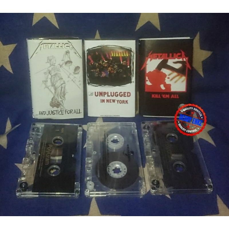 Kaset Pita ABBA Queen Metallica Scorpions Nirvana Commodores The Rolling Stones Deep Purple Guns N R