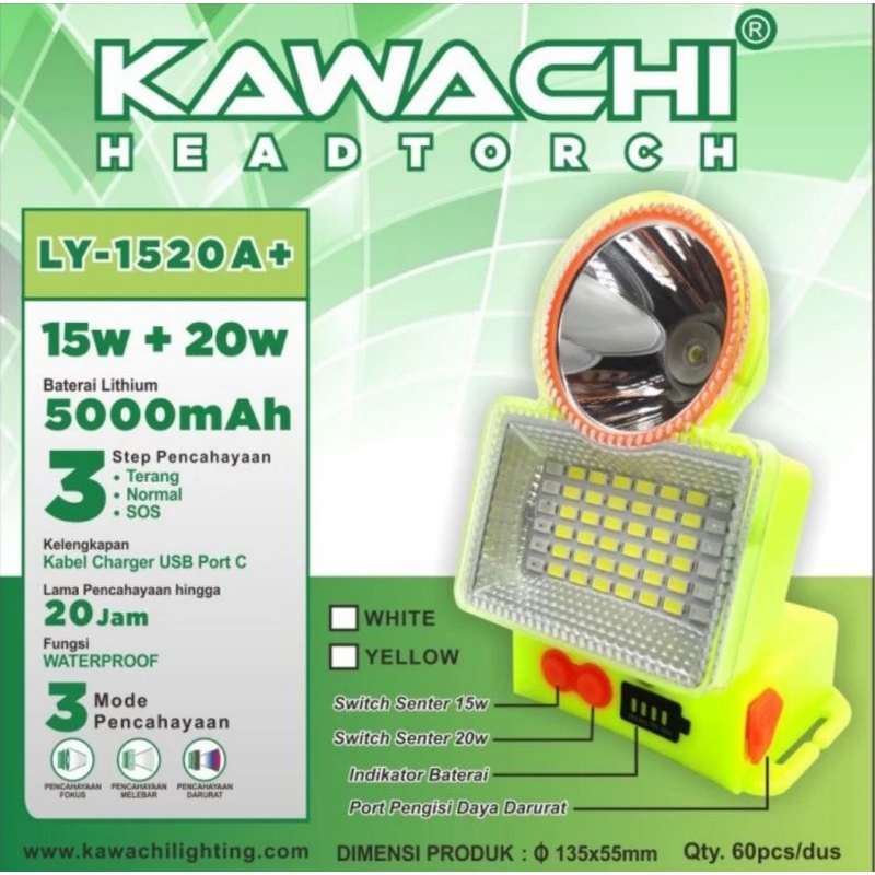 Senter Kepala Kawachi LY 1520A
