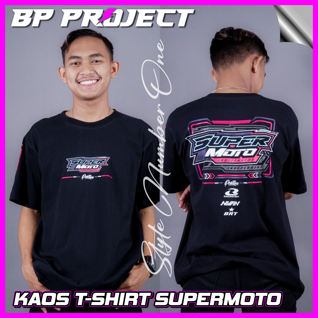 KAOS SUPERMOTO SUNMORI RIDER CRF150L KLX DTRACKER WR KTM TERBARU - TSHIRT SUPERMOTO