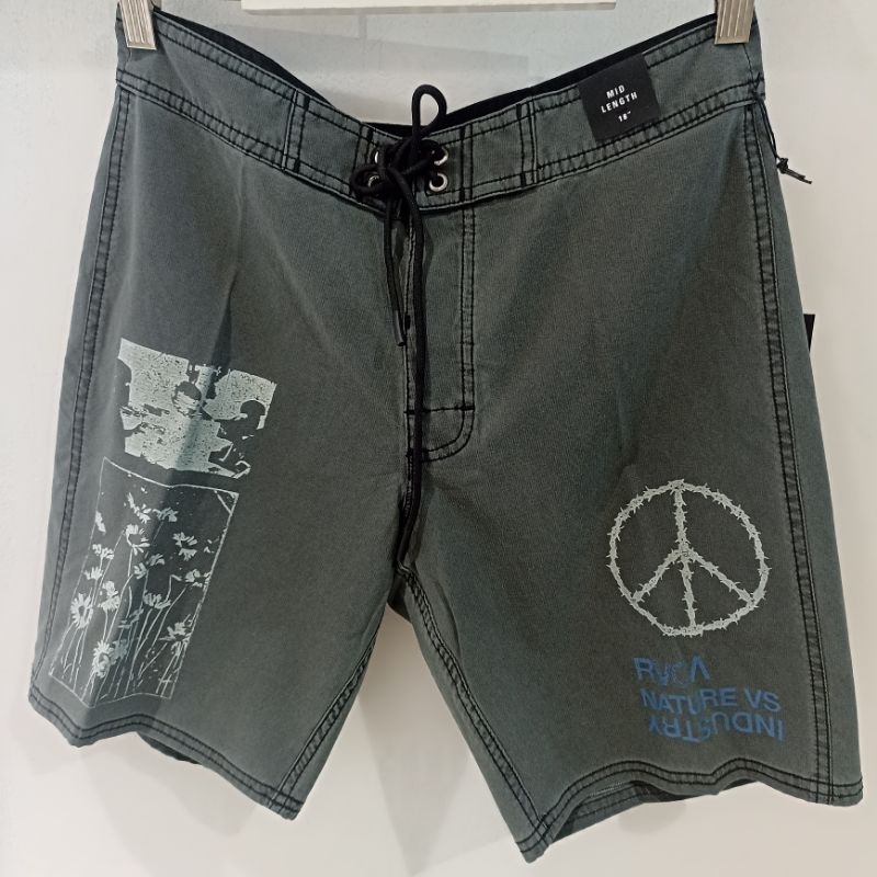 Celana renang pria RVCA original anthem trunk boardshort