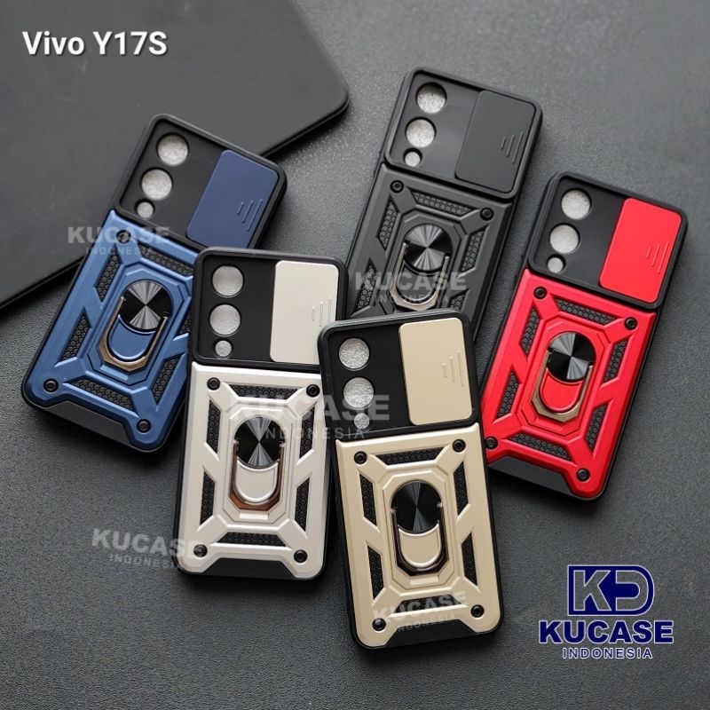Vivo Y17S Vivo Y27S Case Softcase slide Armor Case Robot + Slide Kamera Case Vivo Y17S Vivo Y27S