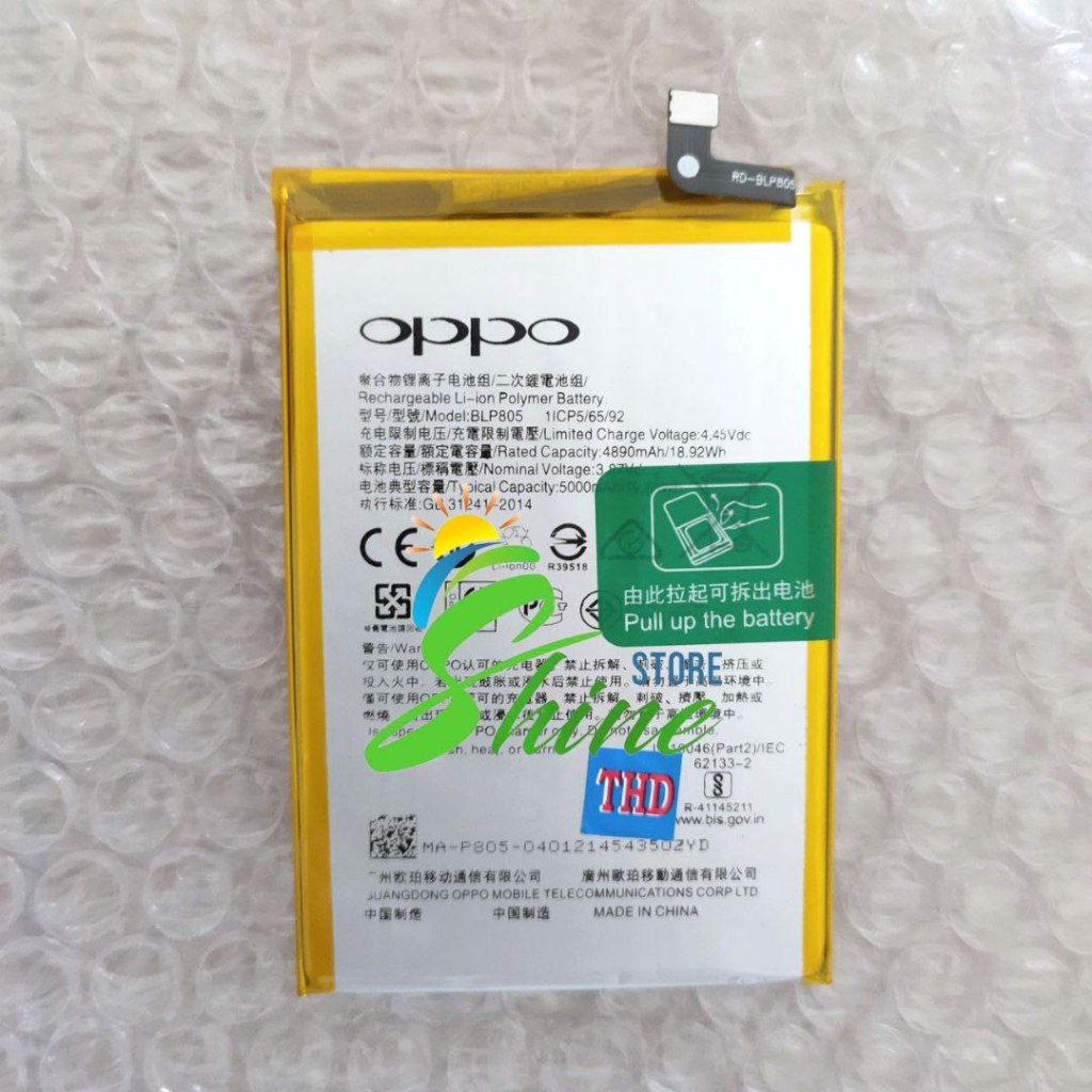Baterai Batre Oppo BLP805 Original HP Oppo A16 CPH2269 Battery Batrei Tanam Opo A16