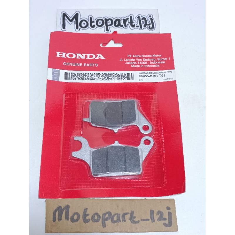 Kampas Rem (KVB) Dispad Honda Vario Beat Scoopy Spacy asli ori