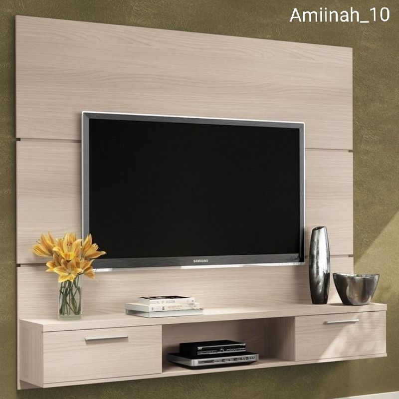 Backdroop TV minimalis Rak TV gantung minimalis Background TV Buffett TV modern