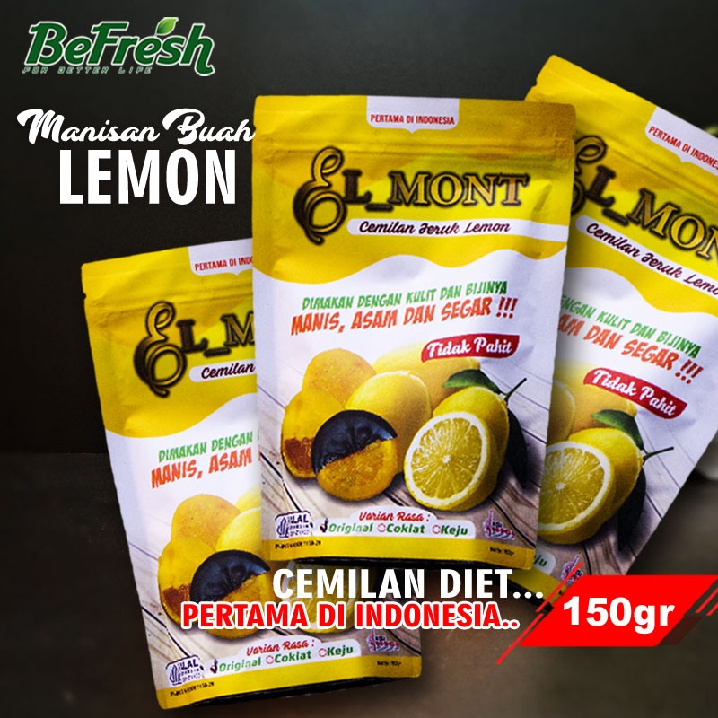 

Cemilan Diet Jeruk Lemon Fresh 100gr / Manisan Lemon