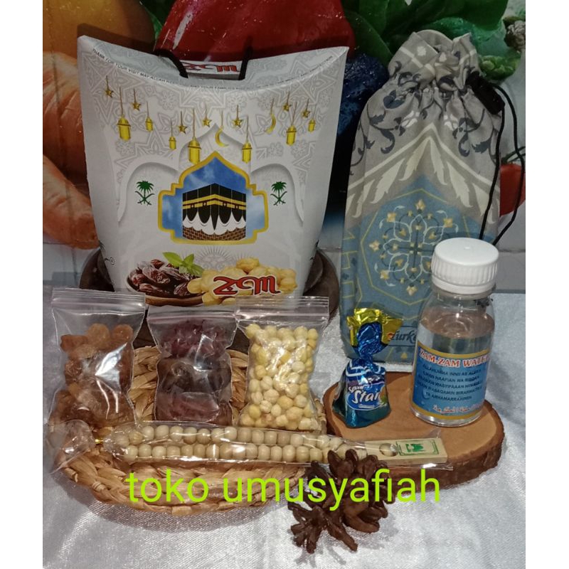 

paket oleh oleh haji dan umroh mewah/ paket souvenir paperbag