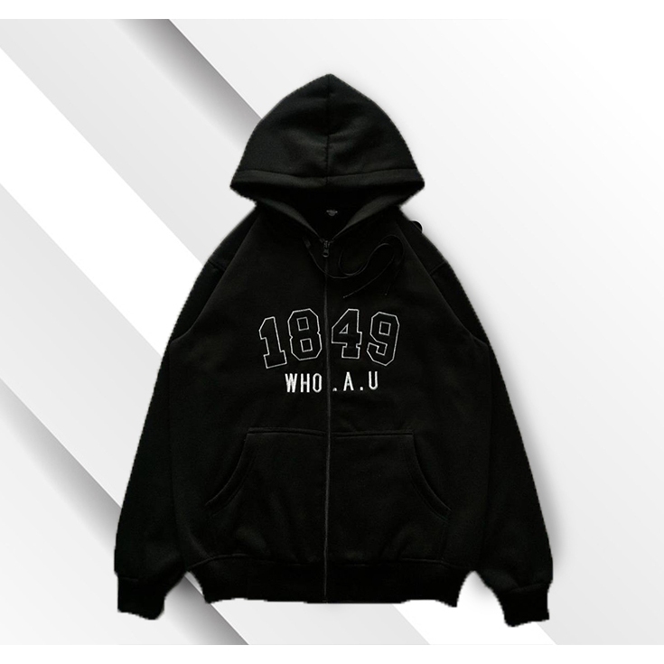 Jaket Hoodie WHO.AU California USA 1849 -1920 / Jaket WHO AU Full Bordir Premium Quality Pria Wanita