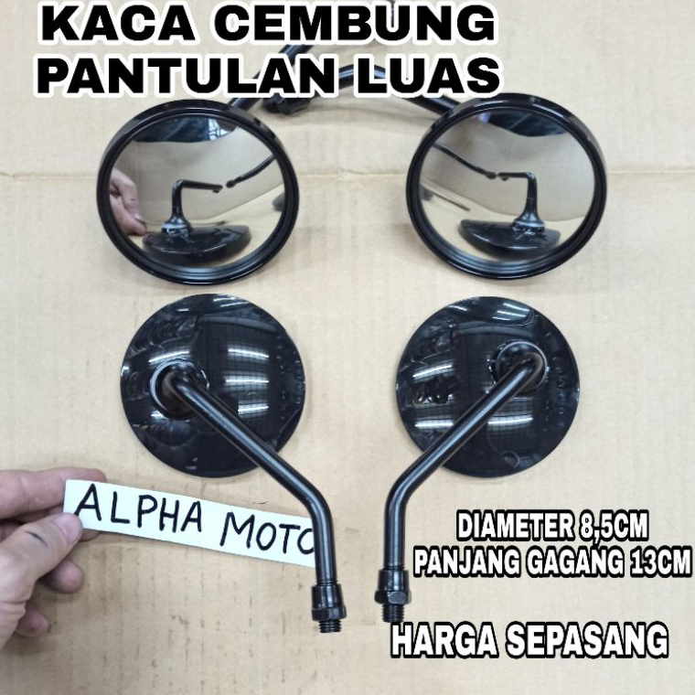 ➷CVF kaca Spion bulat klasik pendek w175 scoopy xsr155 tiger scorpio klx c70 fino fazzio pcx mio ret