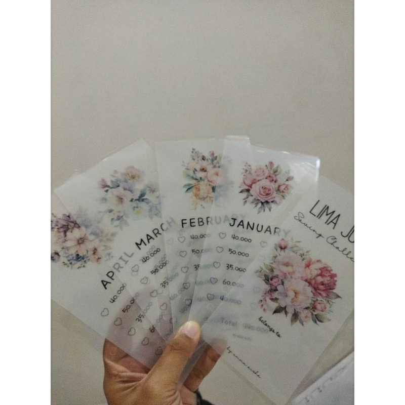 

5 Juta Saving Challenge Flower Set (envelope only)