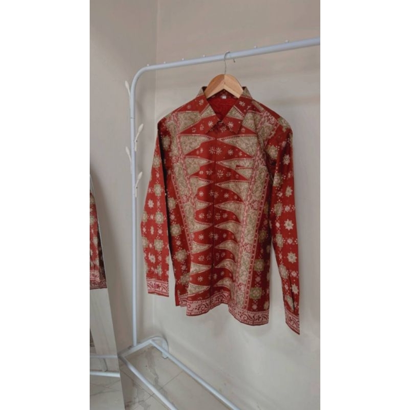kemeja batik jambi pria premium