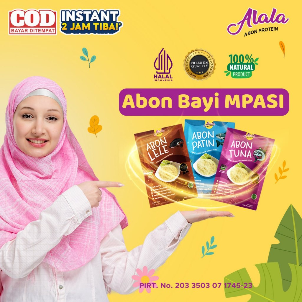 

Alala Abon Bayi 8+ Mpasi Booster Bb Bayi Penambah Nafsu Makan Anak Varian Abon Tuna Patin Lele